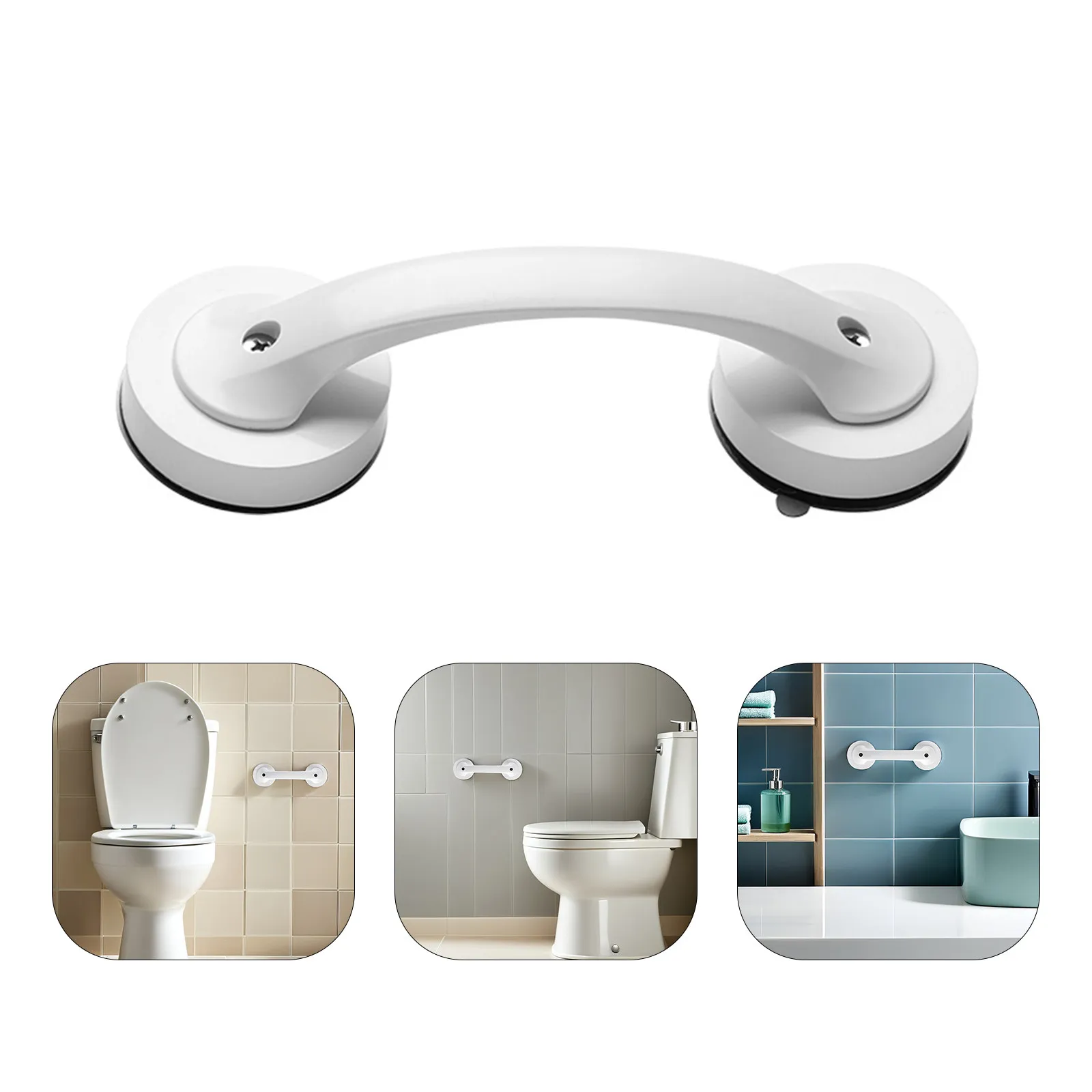 

Suction Cup Shower Handle Bathroom Grab Bar Punch Free Non Slip Safety Handrail for Elderly Shower Handle Grab Bar
