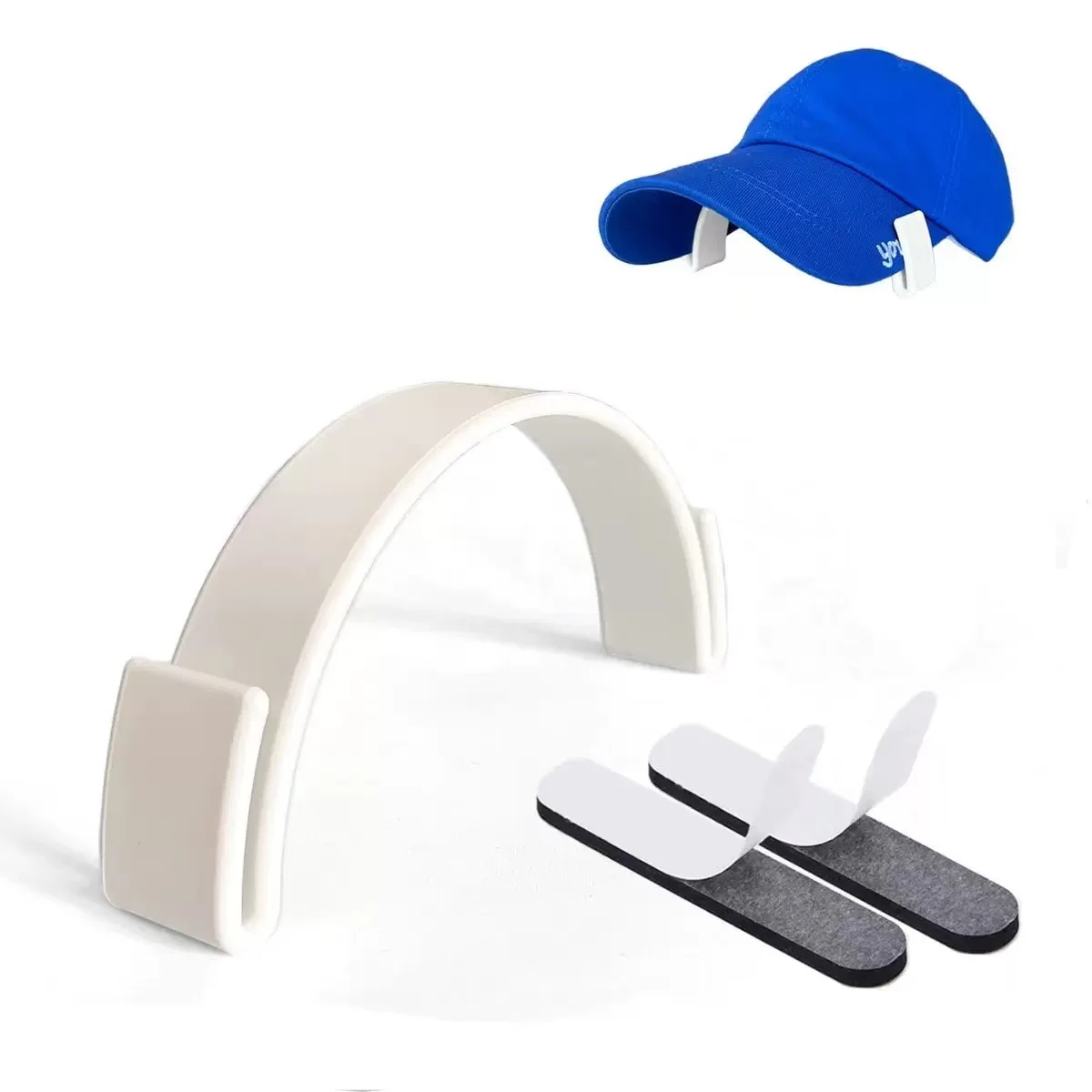Baseball Cap Brim Shaper Holder Anti-deformation Hat Support Bracket, 1 Pc Adhesive Sticker Included Peaked Cap Shaping Organize