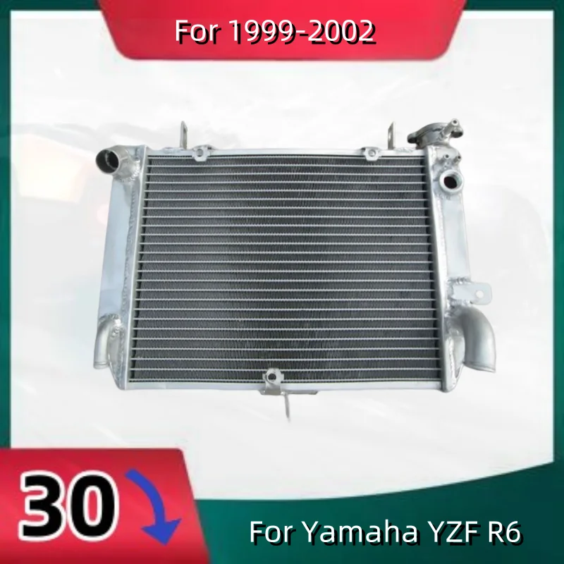 

For 1999-2002 Yamaha YZF R6 Aluminum Radiator Cooler Cooling Coolant 1999 2000 2001 2002