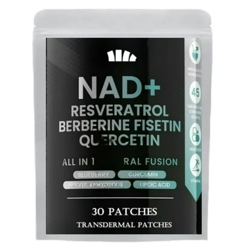 30 Parches Nad + Boosting Parches Transdermicos Con Nr + Resveratrol Curcuma + Quercetin - Reparación Celular, Envejecimiento Saludable