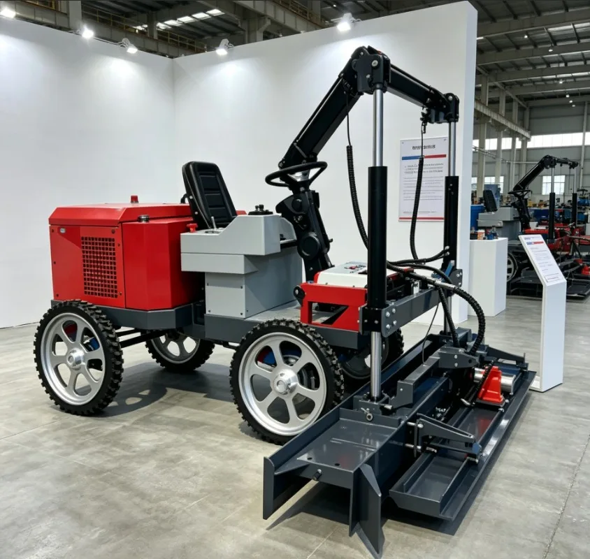 Automatic Walk Behind Laser Screed Concrete Floor Leveling Machine Vibratory Hydraulic Drive
