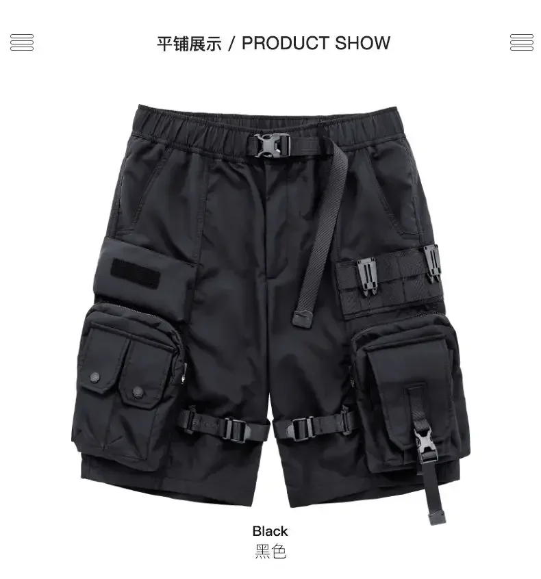 High Street Multi Pocket Cargo Y2k Shorts Men Summer Casual Sports Capris Loose Workwear Men Pants sweatpants men clothing - Image 5