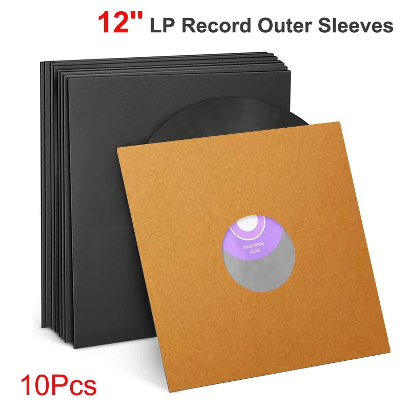 10pcs Record Protective Sleeves 12 inch LP Vinyl Record Inner Sleeves Anti Static Album Inner Covers Storage Bag Album Protector