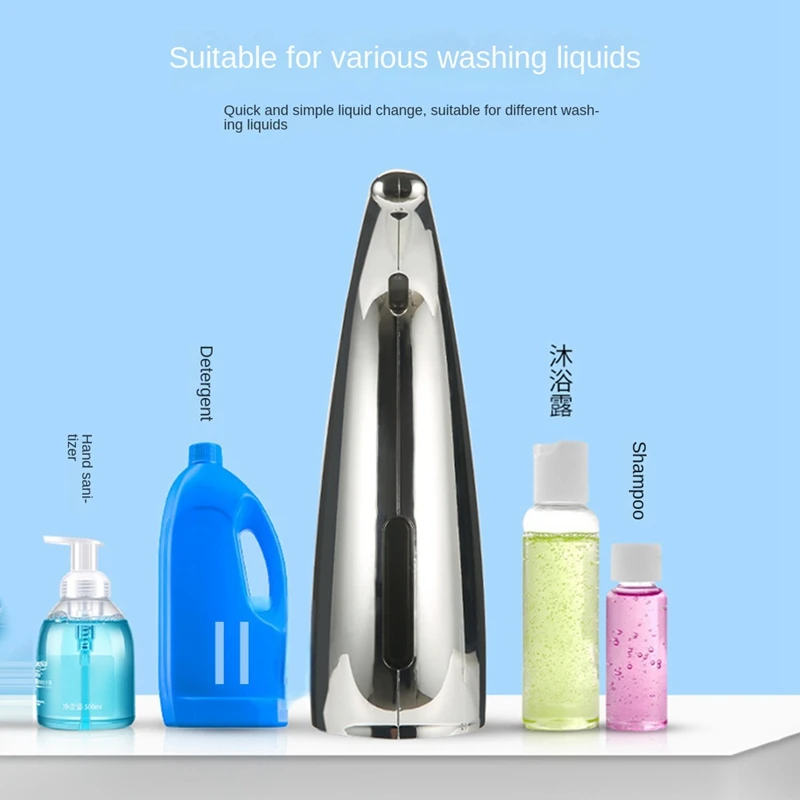 Distributeur existent de Savon Liquide à Capteur de Mouvement Infrarouge, Accessoire pour les Mains, Regina, 300ml/11oz