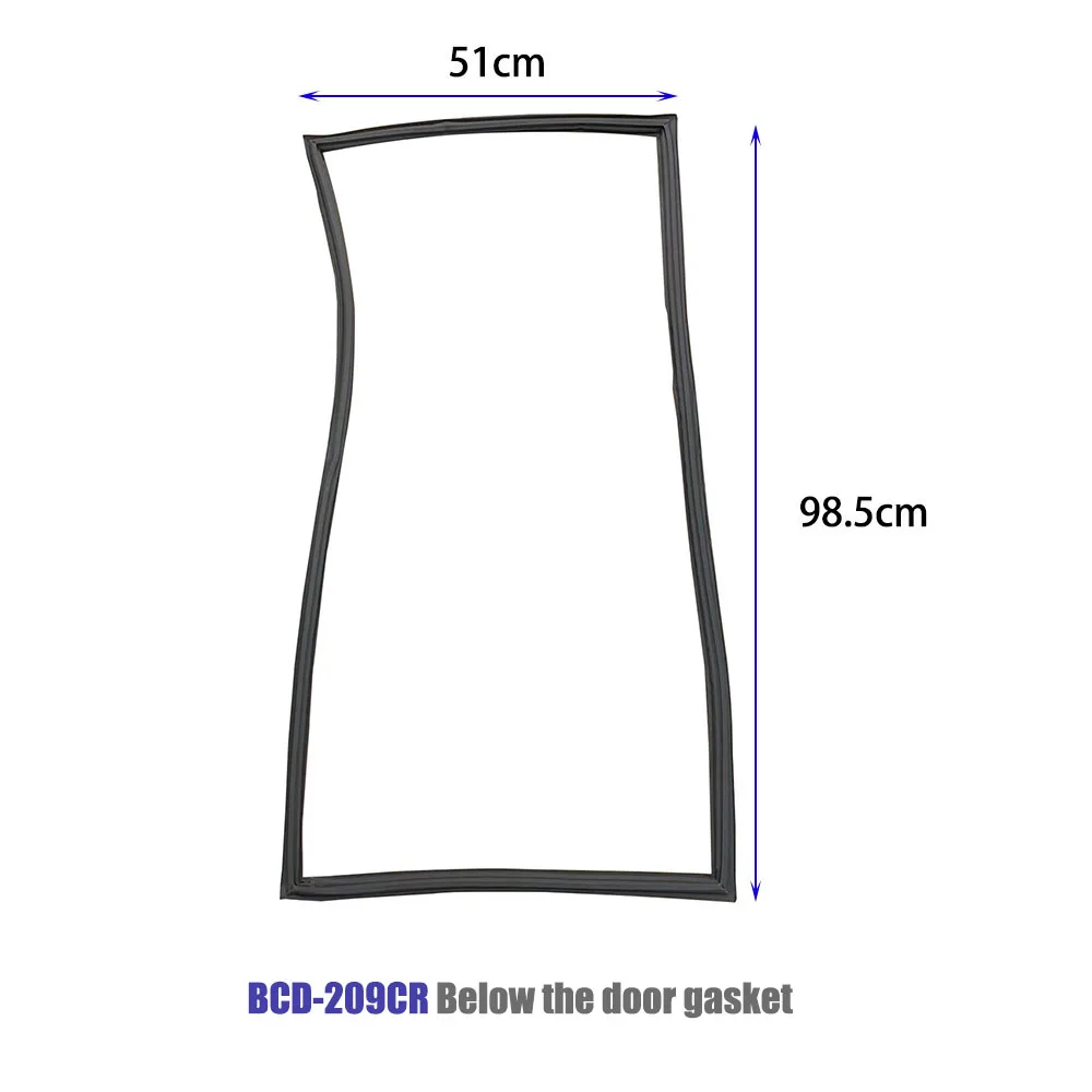 Refrigerator door seal strip 51×32.5cm  51×98.5cm for Homa BCD-209CR magnet PVC rubber gasket Refrigerator door parts