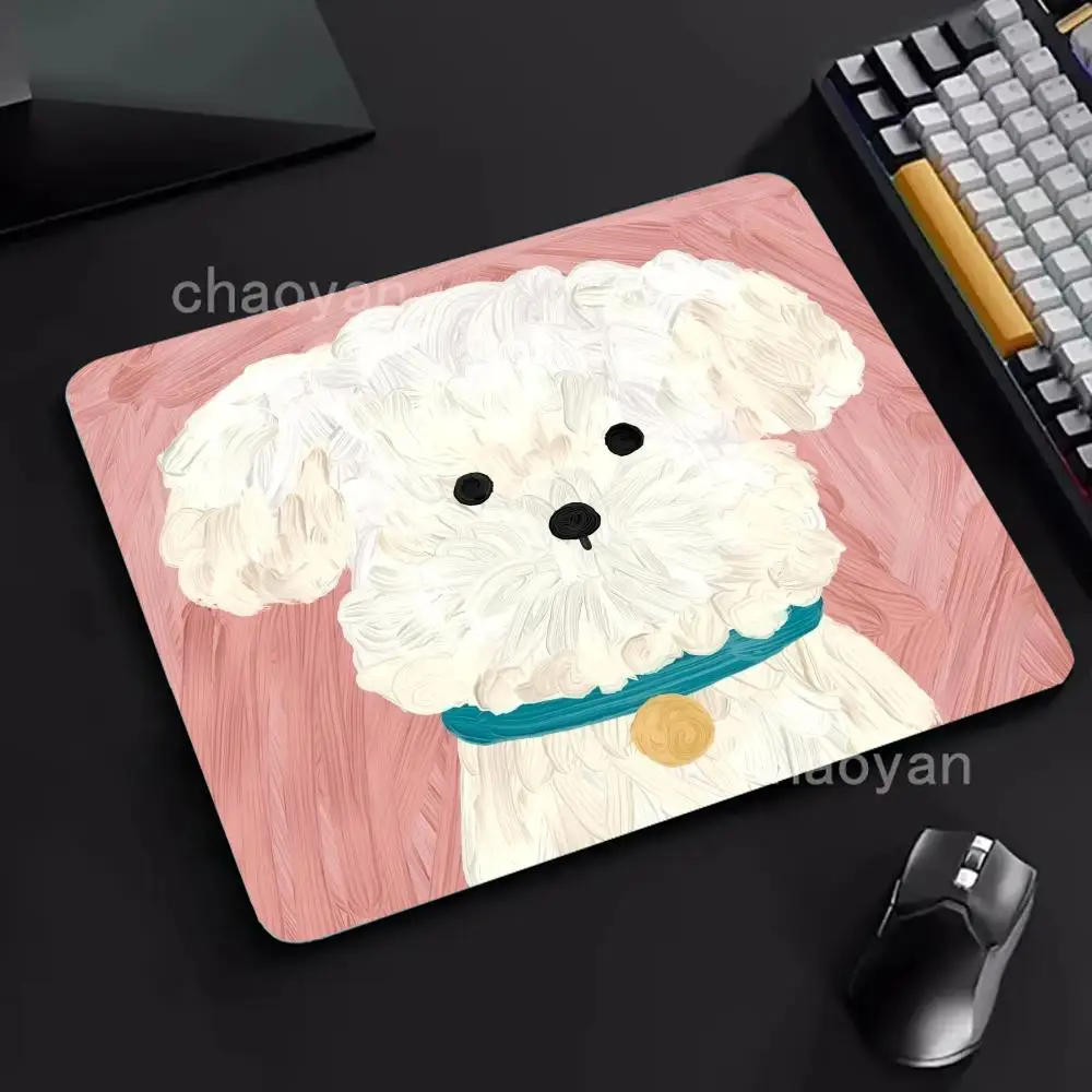 Cut dog  Mouse Pad samll  Computer Office Game Table Mats small Rubber Anti-slip Gaming Keyboard desk Pads playmat