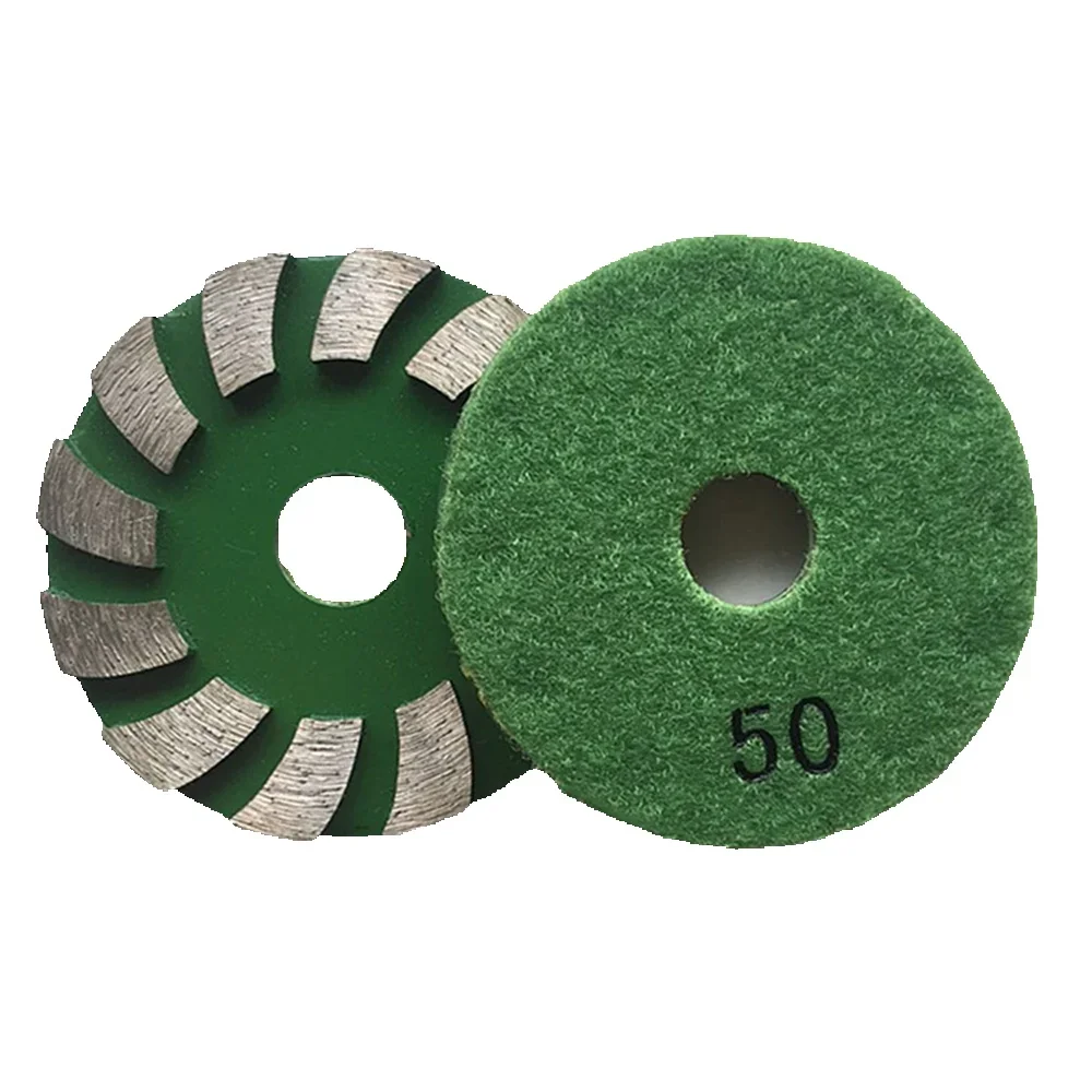 

9 шт. спеченное турбошлифовальное чашечное колесо 4-дюймовый спиральный сегментированный диск горячего прессования для каменного бетонного пола