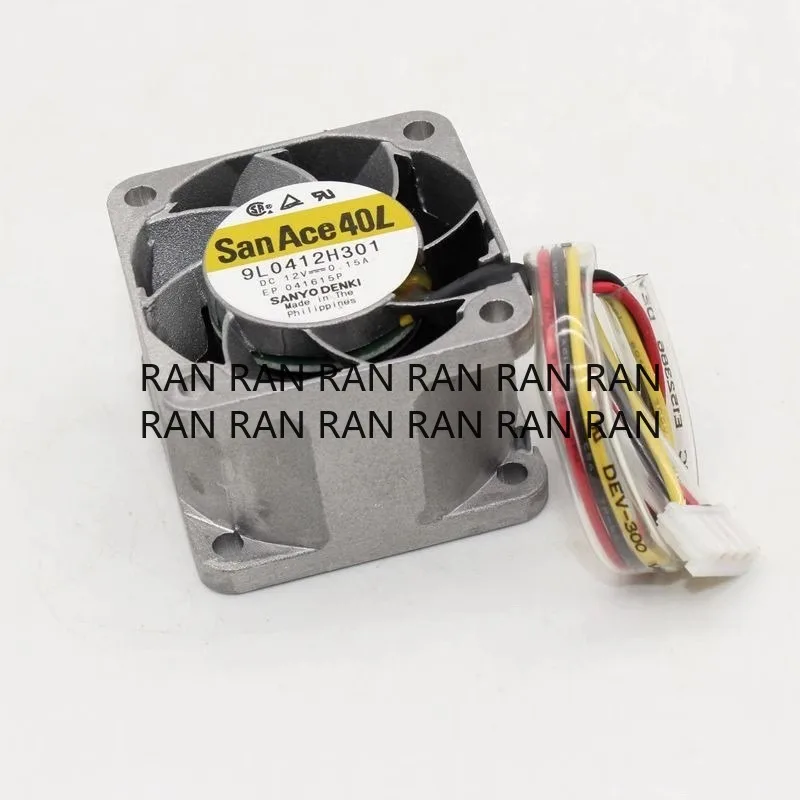 New Cooler Fan for Sanyo 9GE0412P3J03/4 12V 0.65A 0.15A 4028 4cm aluminum frame Cooling fan 40*40*28MM
