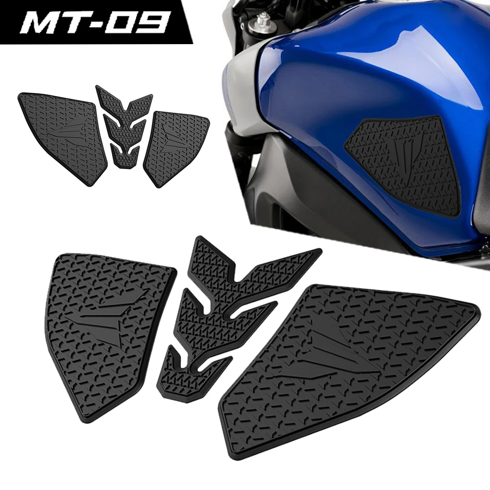 MT 09 SP Baru Stiker Tangki Bahan Bakar Samping Motor Antiselip Bantalan Karet Tahan Air Stiker untuk YAMAHA MT-09 MT09 SP 2021