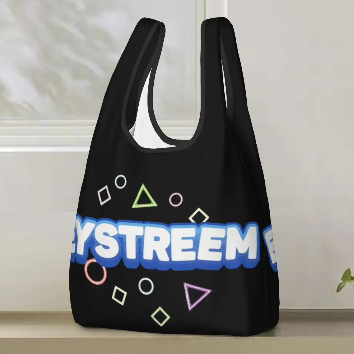 

Eystreem Shopping Bag Portable Tote Bags Reusable Shoulder Shopper Bag Grocery Handbag