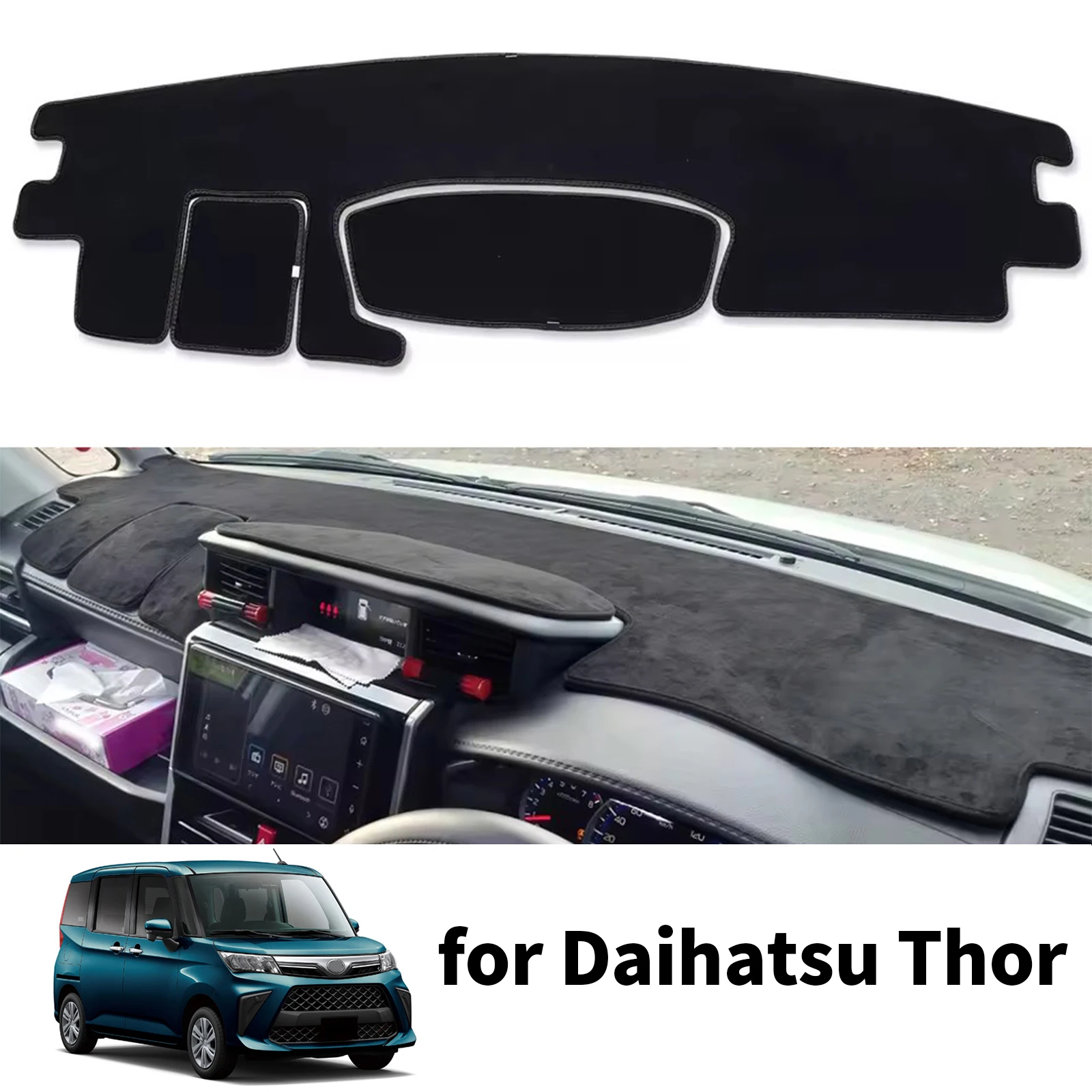 Car Dashboard Mat for Daihatsu Thor Custom G M900S Sunshade Protective Carpet Dash Mat Dashmat