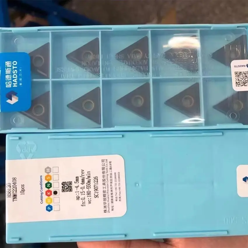 

HADSTO TNMG220408 HS6120/TNMG220412 HS6120/TNMG220416 HS6120 TNMG432 TNMG433 TNMG434 CNC carbide inserts For cast iron 10pcs/box