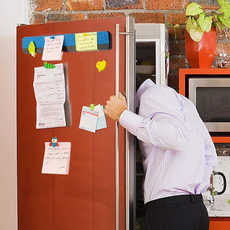 6-pack kleurcombinatie prikbordstrips dikke zelfklevende magnetische prikbars voor thuiskantoor memo kurkbord