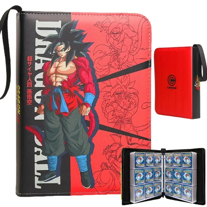 Hot 400pcs/900pcs Card Album Book Anime Dragon Ball Collection Card Storage Folder Hold Vegeta Iv Game Cards Binder Holder Gifts