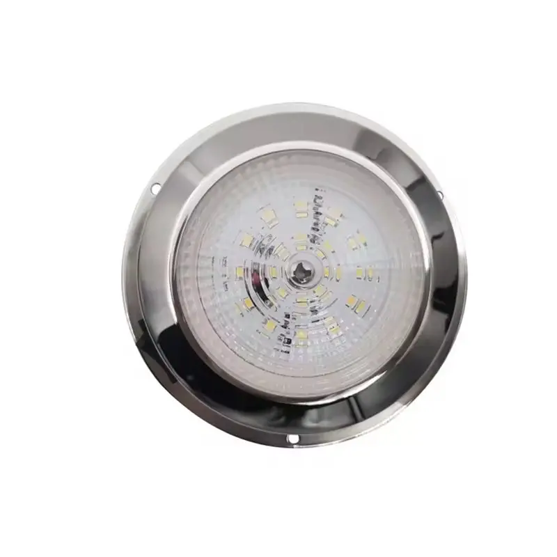 Best-Selling 3Pcs 3-Inch LED Stainless Steel Cabin Light Ceiling Light Button Circular Light Yacht Marine Accessories