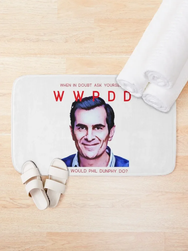 What Would Phil Dunphy Do Bath Mat Entrance Doormat Non-Slip Shower Mat