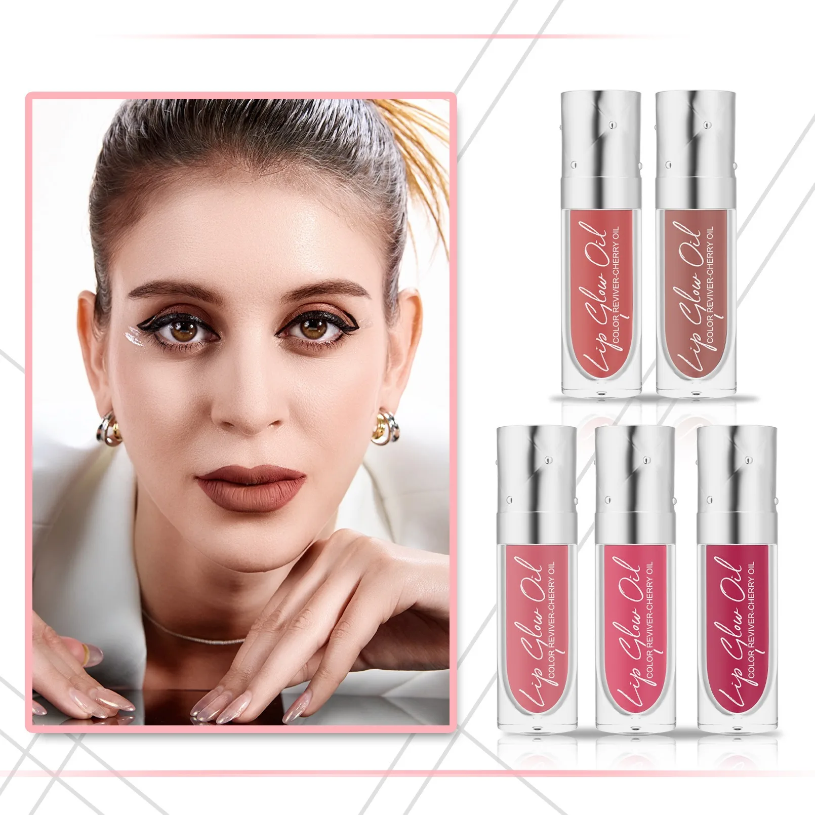 

Lip Gloss Plumper Matte Finish Moisturizing Balm Girls Long Lasting Lipstick Easy Apply liquid lipstick women set lip