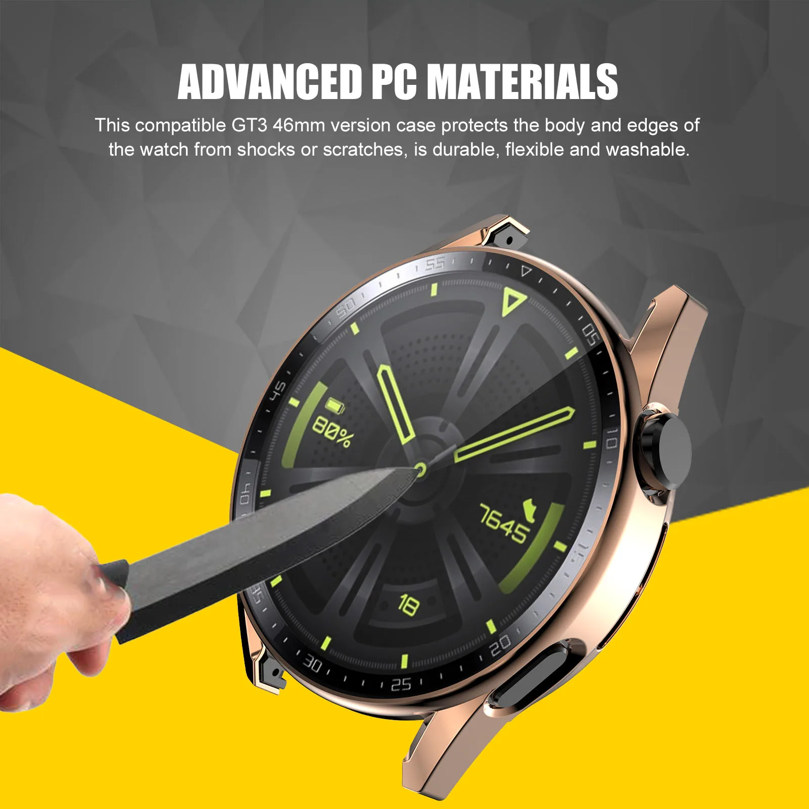 1PC Smartwatch Screen Protectors For Huawei Watch GT 3 46mm Scratches-Proof Anti Scratch Smartwatch PC Protective