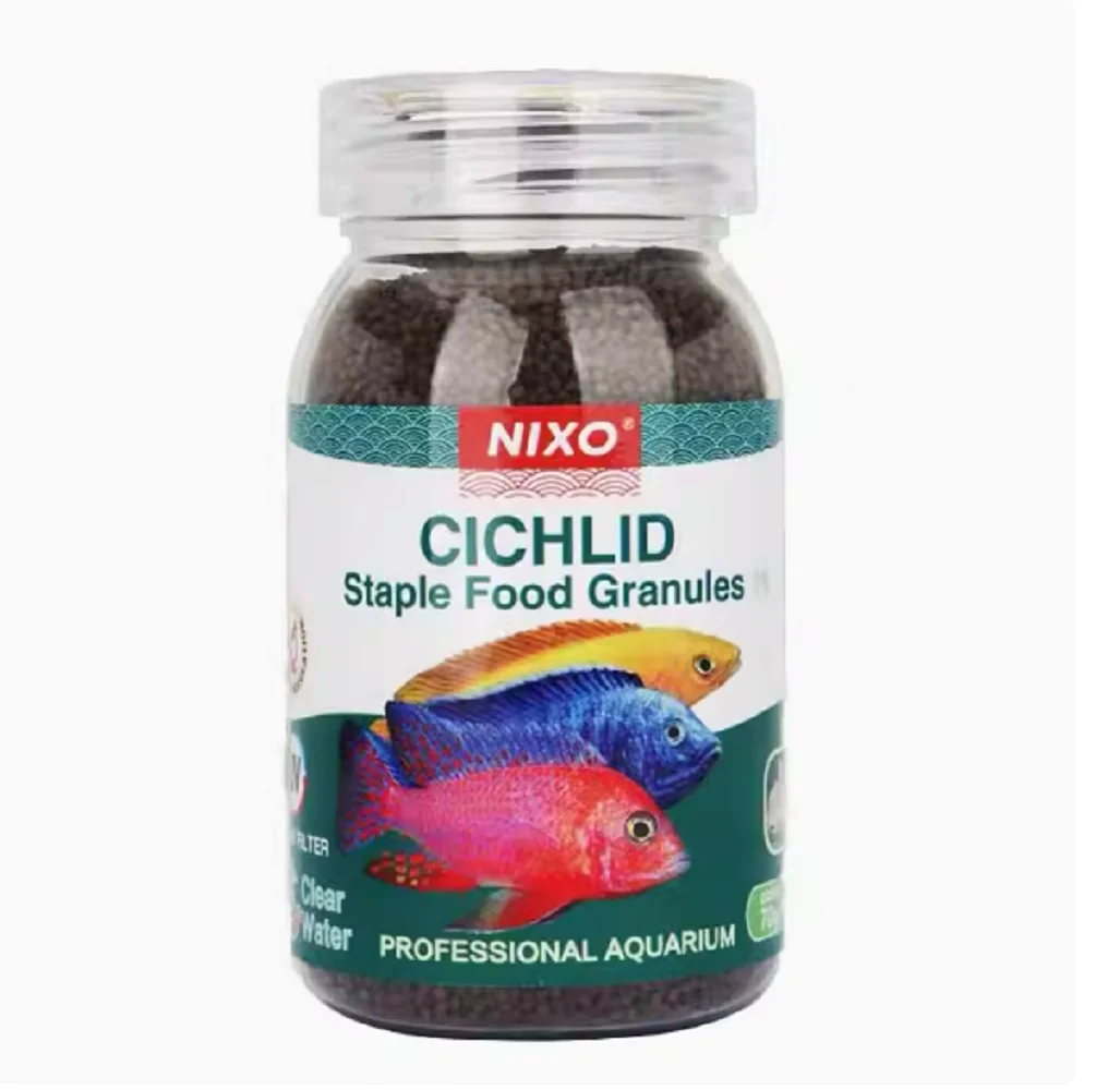 

Staple Food Granules Cichlid Fish Food Contains Allicin Scientific Proportioning 70G