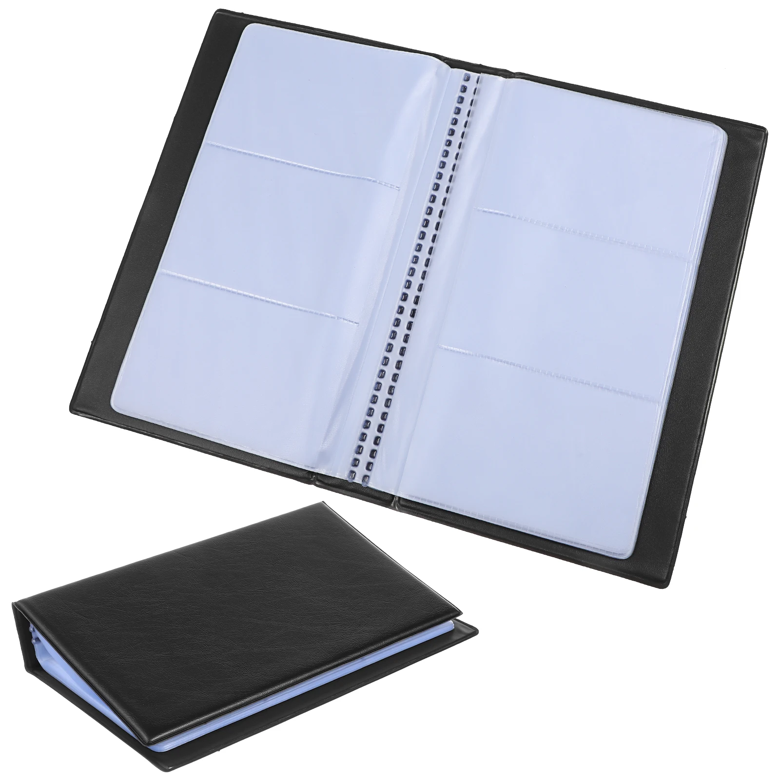Large Capacity Business Card Book Organizer Holder Binder Multiple Pockets Portable Card Storage For Business Cards Id Index