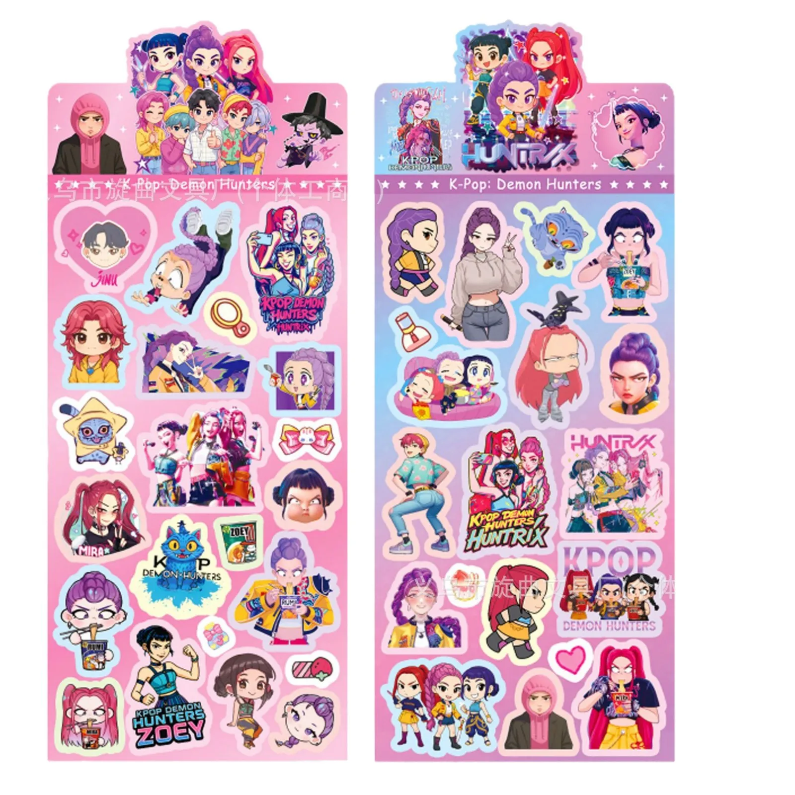 ملصقات ليزر مجموعة الفتيات K-Pop "Hunter Witch" الأكثر مبيعًا، جودة عالية المظهر، ملصقات الكمبيوتر المحمول الإبداعية D