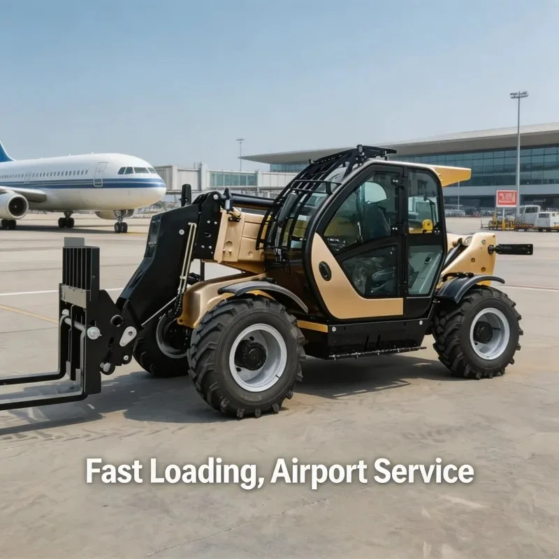 FOB 4x4 Telescopic Boom Handler With Height For Farm Hay Bale Stacking And Industrial Material Handling Equipment Customize