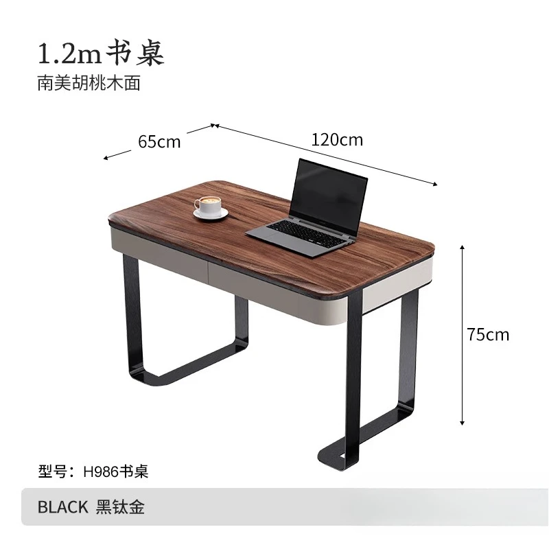 Mesa de madeira maciça, villa grande apartamento estudo combinando móveis mesa de computador original escrivaninha