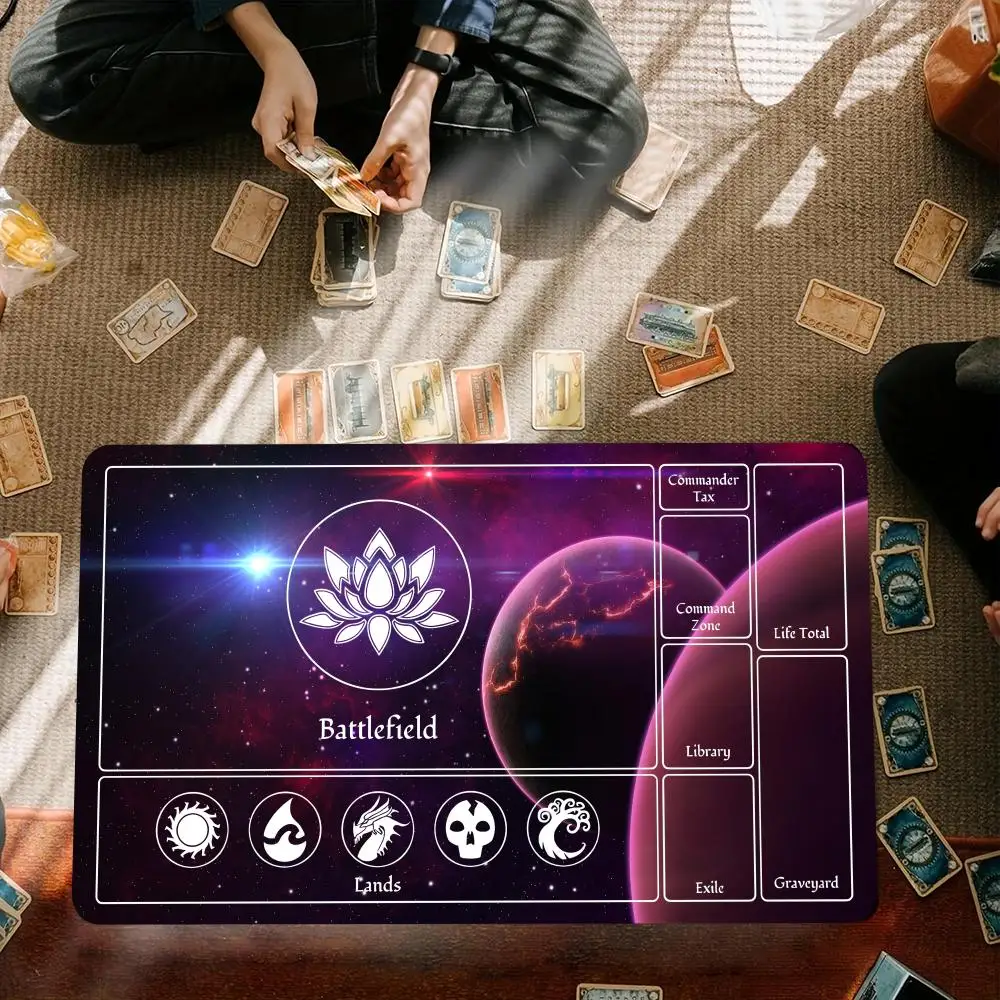 

Outer Space Planet Mouse Pad Large Computer Office Mousepad 35X60cm Anti-slip Rubber Mats for MTG DTCG CCG RPG Trading Card Game
