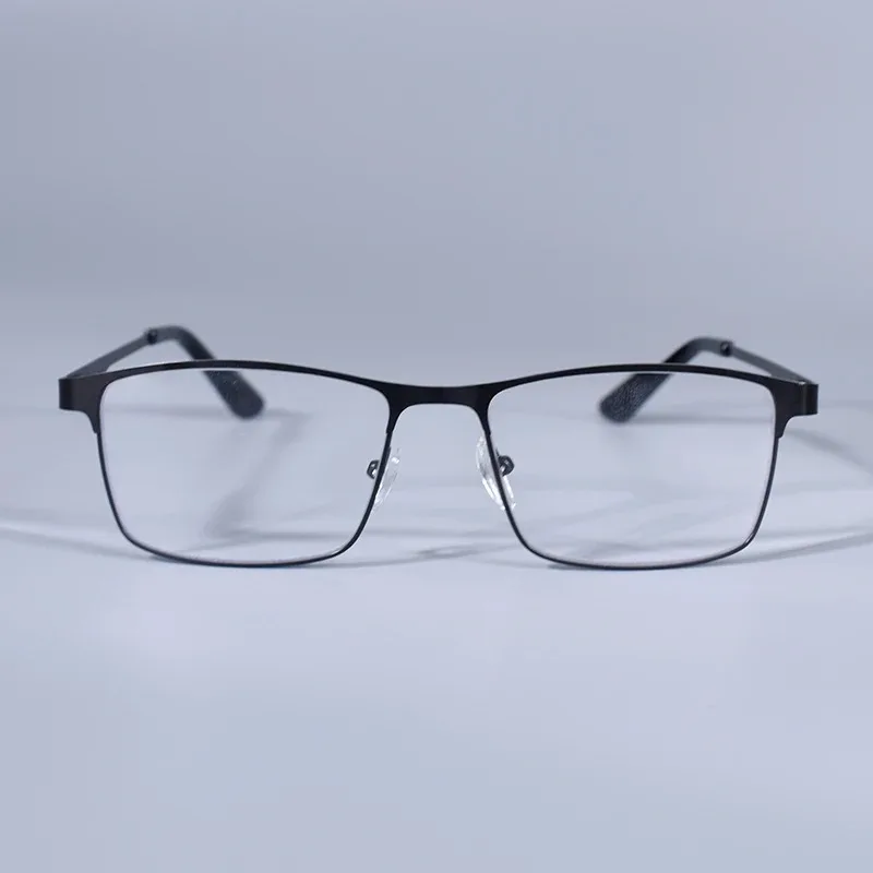 +0,75 1,25 1,5 1,75 2,0 2,25 2,75 Anti-Blaulicht Herrenbrille Quadratischer Metallrahmen Große Lesebrille Presbyopie-Brille Gafas Lectura – Detail 16