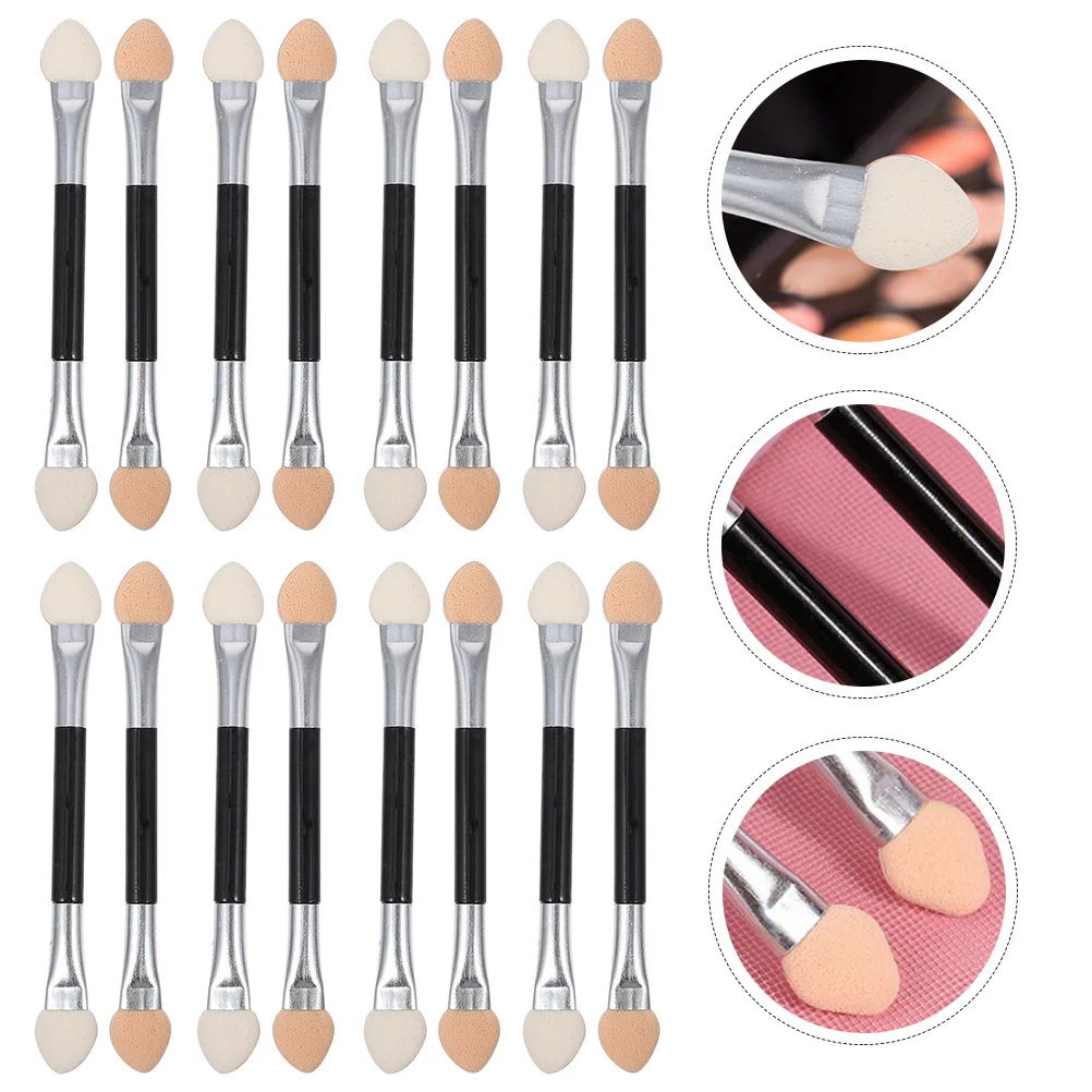 30 stuks dubbelzijdige oogschaduw make-up applicator sticks huidveilige oogschaduw gereedschap handig voor beginners en professionals