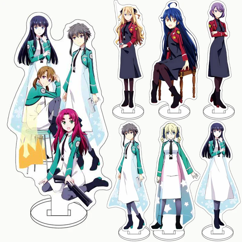 16CM Anime The Irregular at Magic High School ‌ ‌ ‌   Figur Shiba Miyuki Saegusa Mayumi Chiba Erika Acryl-Ständer Cosplay-Ornamente