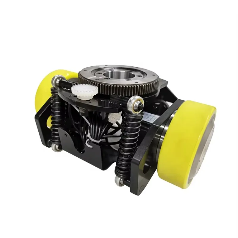 Low Height 48v 400W Differential Drive Wheel With Two Differential Drive Motor For Agv Amr Robot Automated Guided Vehicle