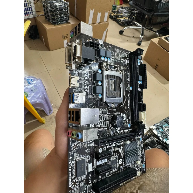 Used mATX Motherboard for GIGABYTE GA-B85M-HD3 LGA1150 B85 DDR3 HDMI DVI VGA USB3.0 Ultra Durable Nice Condition