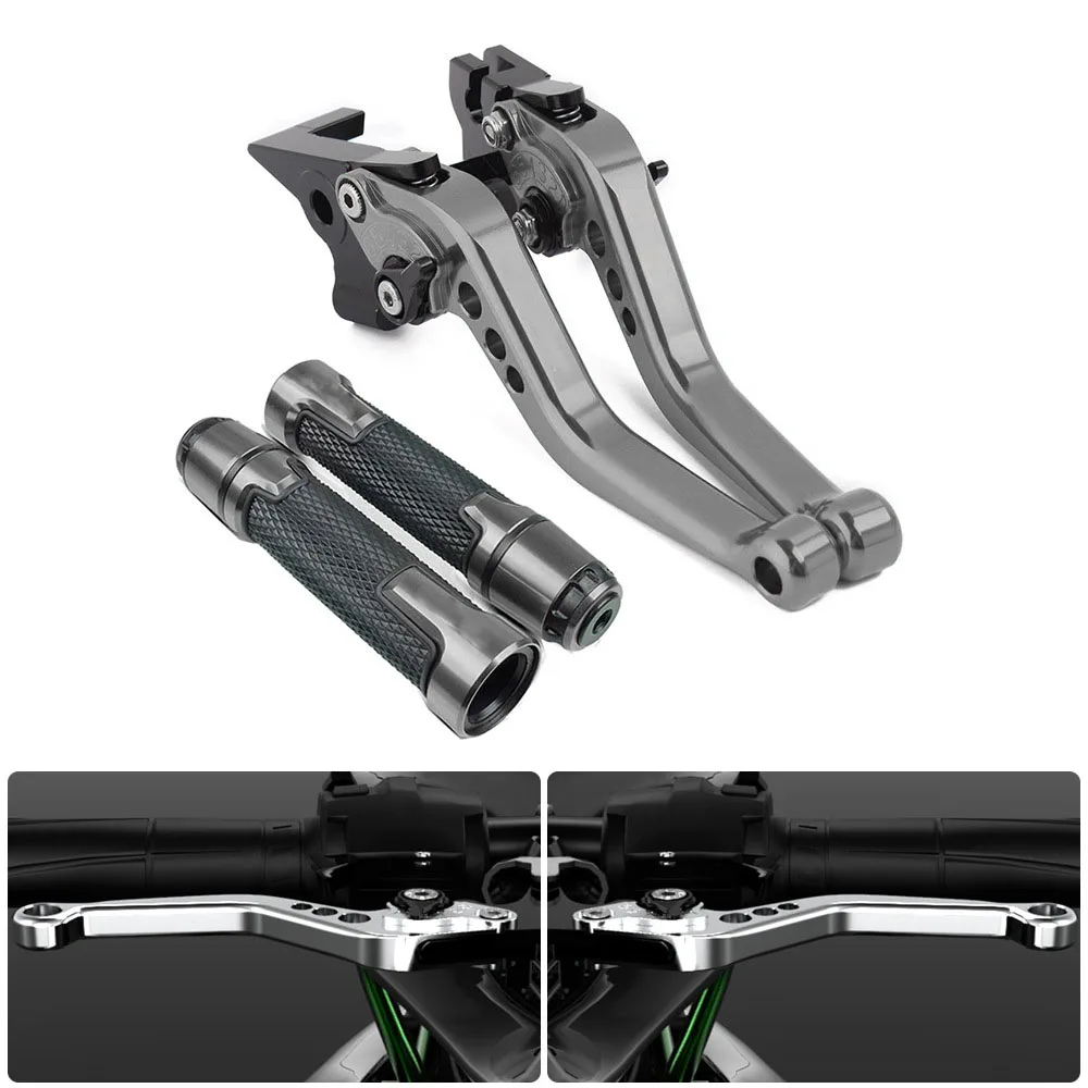 For Yamaha MT-03 2005-2014 Motorcycle Brake Clutch Levers Nice CNC Adjustable Short Modified Clutch Brake Lever Handle Grips Kit