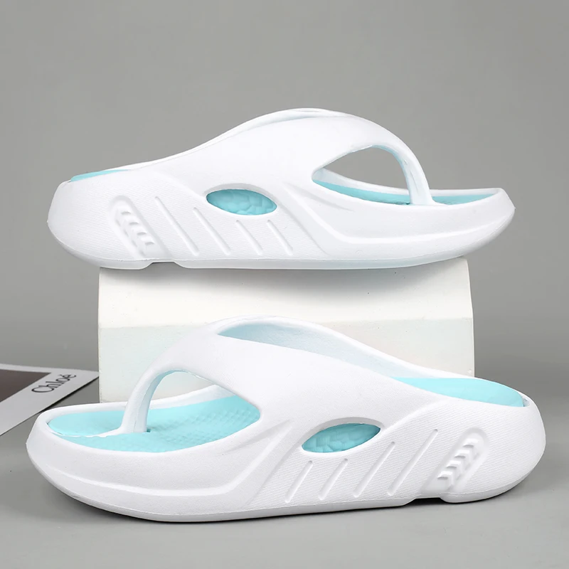 High Quality Men Women Flip Flops Outdoor Indoor Slippers Thick Soft Sole Men Beach Sandals Non-slip Bathroom Home Men Slippers