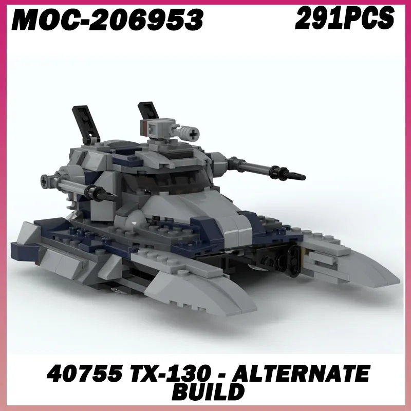 

291 шт. MOC- 206953 Новый MOC Space War New Republic XT-130 War Tank DIY креативные развивающие детские строительные блоки подарок