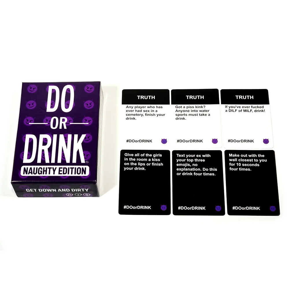 

НЕ МОЖЕ ПИТЬ Социальные забавные карточки, английские вечерние настольные игры, вызов, питьевое наказание, необходимые вещи для взаимодействия другу