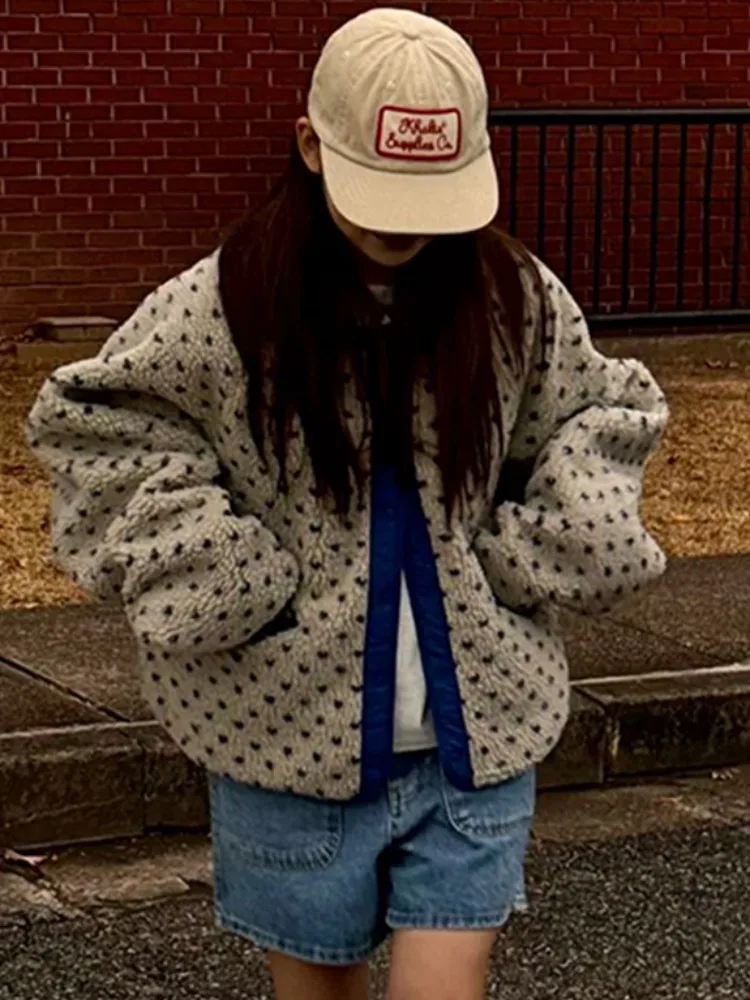 

Шикарная винтажная двусторонняя одежда из меха ягненка, хлопковая верхняя одежда Jaet ort, женская длинная отложная одежда с воротником-стойкой в виде сердца