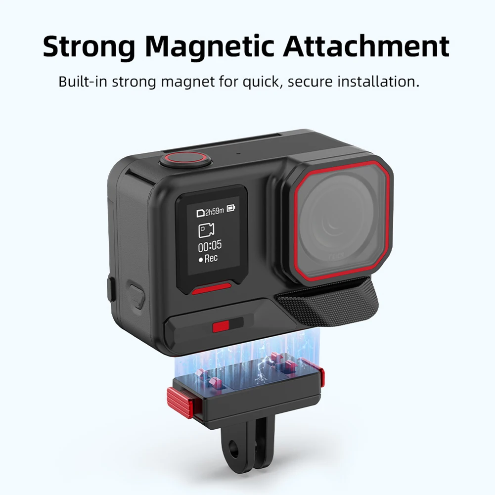 인스타360 에이스 프로 2 / 에이스 프로 / 에이스용 퀵 릴리즈 마그네틱 어댑터 플레이트 스탠드 홀더 확장 조절 가능 베이스 마운트 브래킷