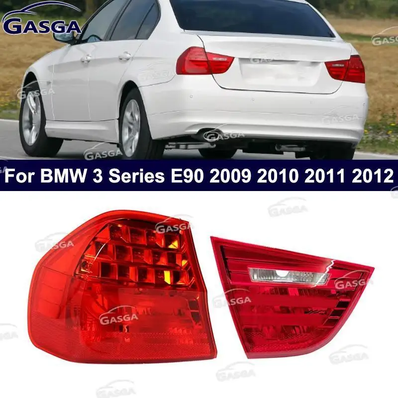 For BMW 3 Series E90 2009 2010 2011 2012 Fog Lamp LED Light Back Side taillights Stop Brake light Rear Tail Lamp Light No Bulbs