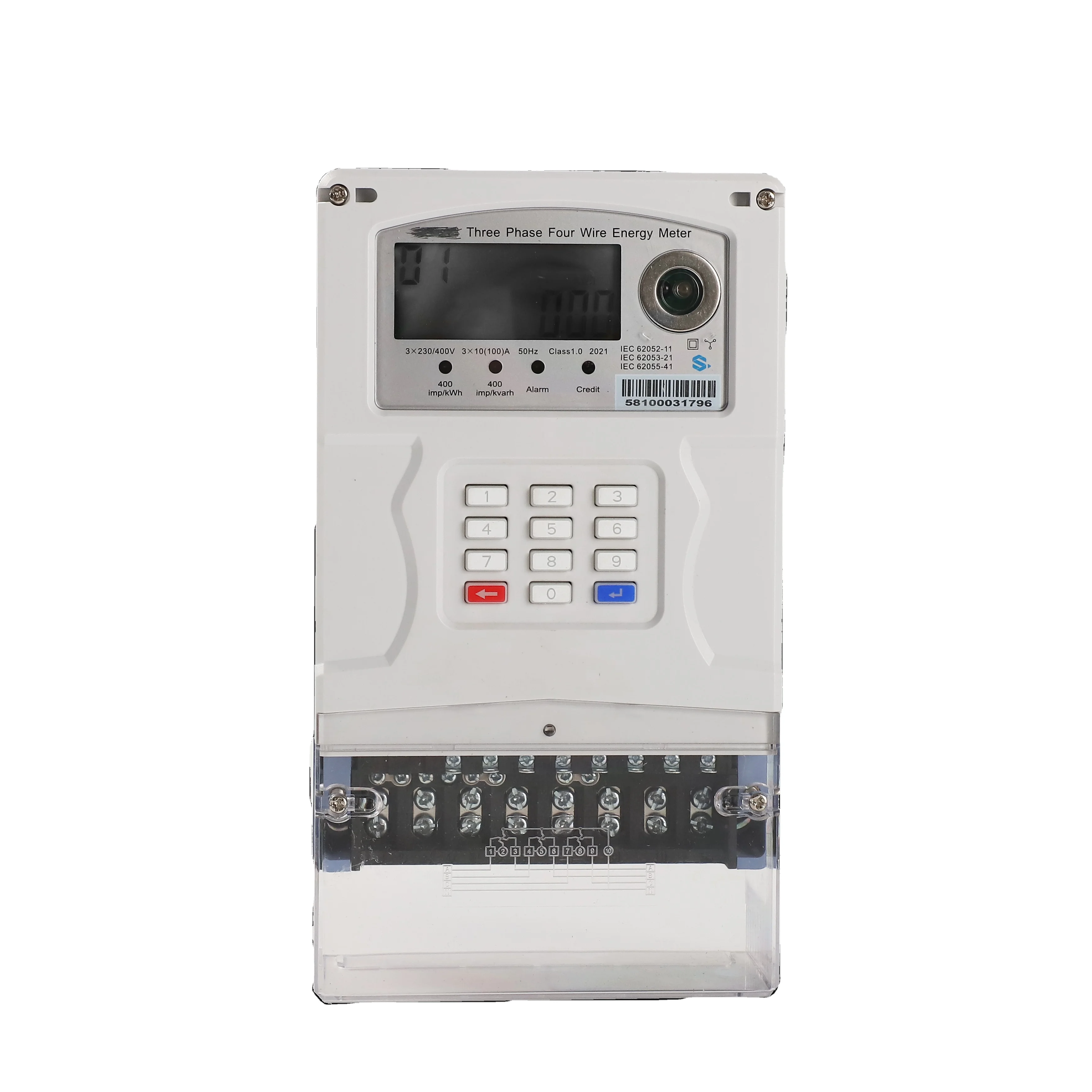 230V WIFI STS Power Meter Electricity Energy 3 Phase Smart Energy Meters With LCD Energy Meter