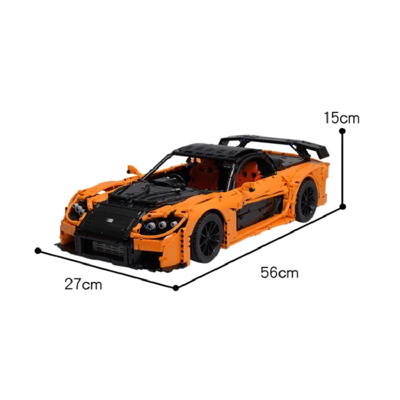 Disponibile MOC-57488 mattoncini da costruzione RX-7 -Veilside Fortune Sports Car assemblaggio fai da te educazione per bambini bambini per giocattoli regalo