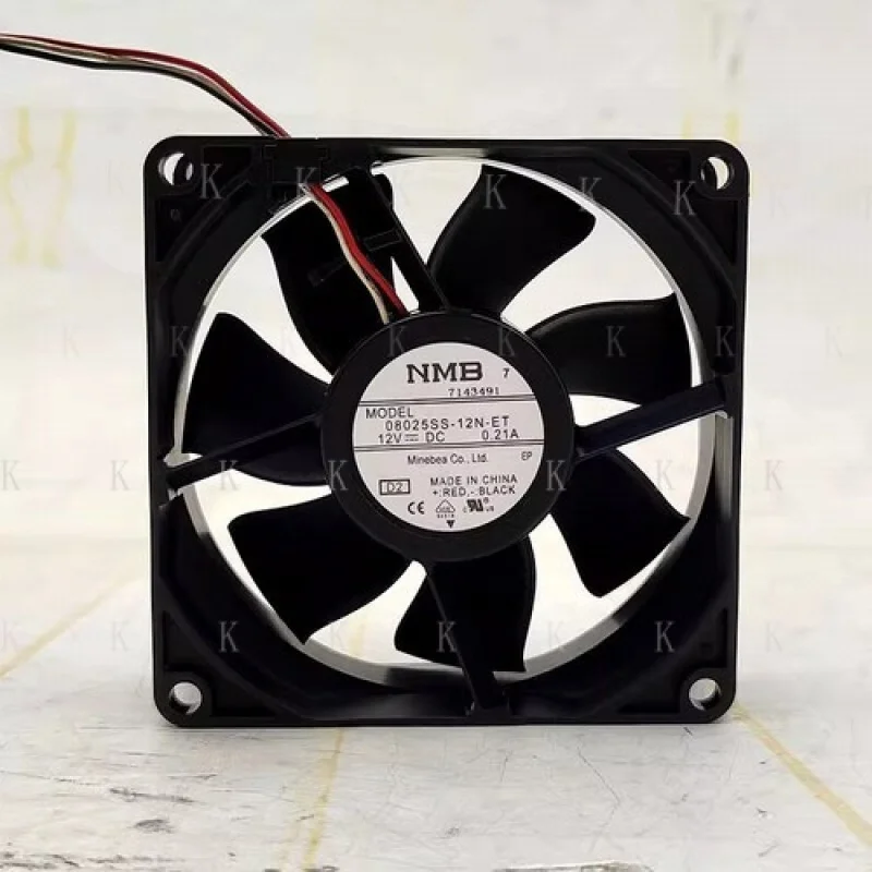 

C FOR NMB 08025SS-12N-ET 12V 8025 8cm 3-Wire Cooling Fan