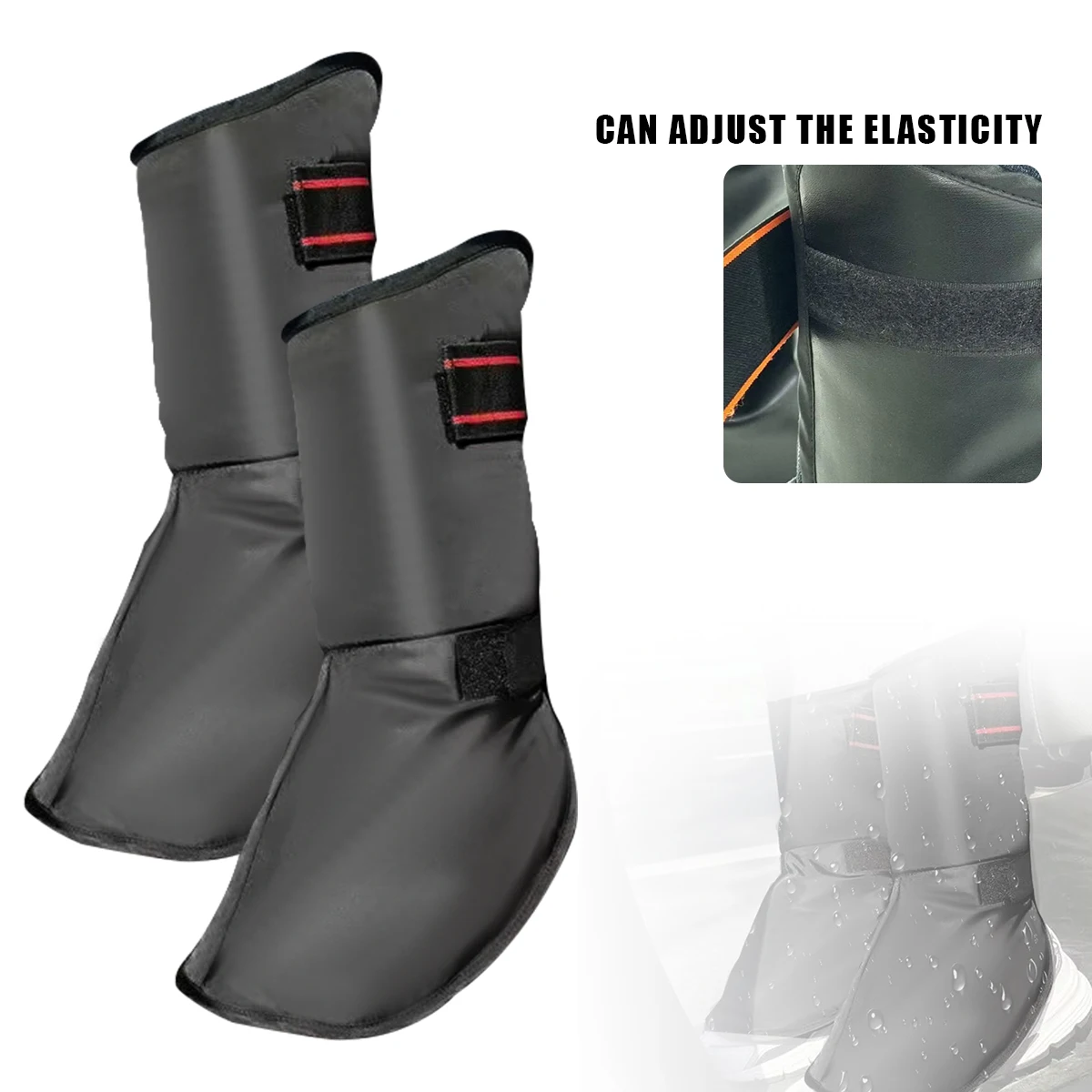 Windproof Ankle Protector for Motorcycle Riding, Outdoor Skiing, Warm Leg Covers Velvet Foot Covers, Cold-proof Equipment Winter
