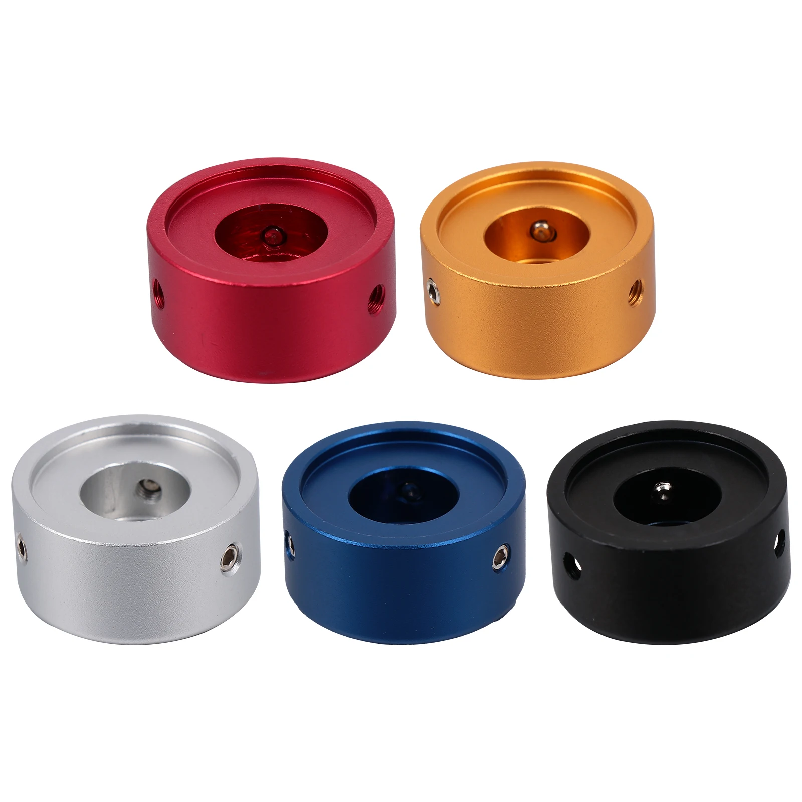 

5 Sets Effect Pedal Cap Guitar Footswitch Topper Air Button Caps Aluminum Alloy Durable Rubber Pad Protection Pedal Button
