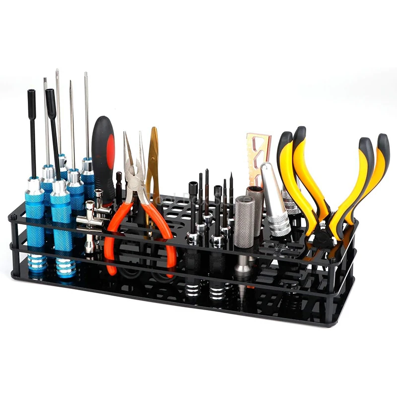 Imagem -06 - Chave de Fenda Armazenamento Rack Organizador Alicate Hex Cruz Knife Repair Rack Caixa de Ferramentas de Plástico rc Kit de Ferramentas Porta-ferramentas