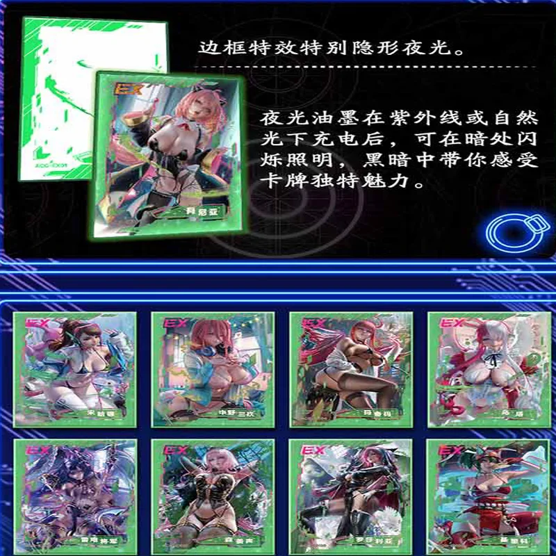بطاقات أنيمي يابانية ACG Goddess Alliance Booster Box مجموعة كاملة من مجموعة Holo Rare Waifu TCG Game SSR SP