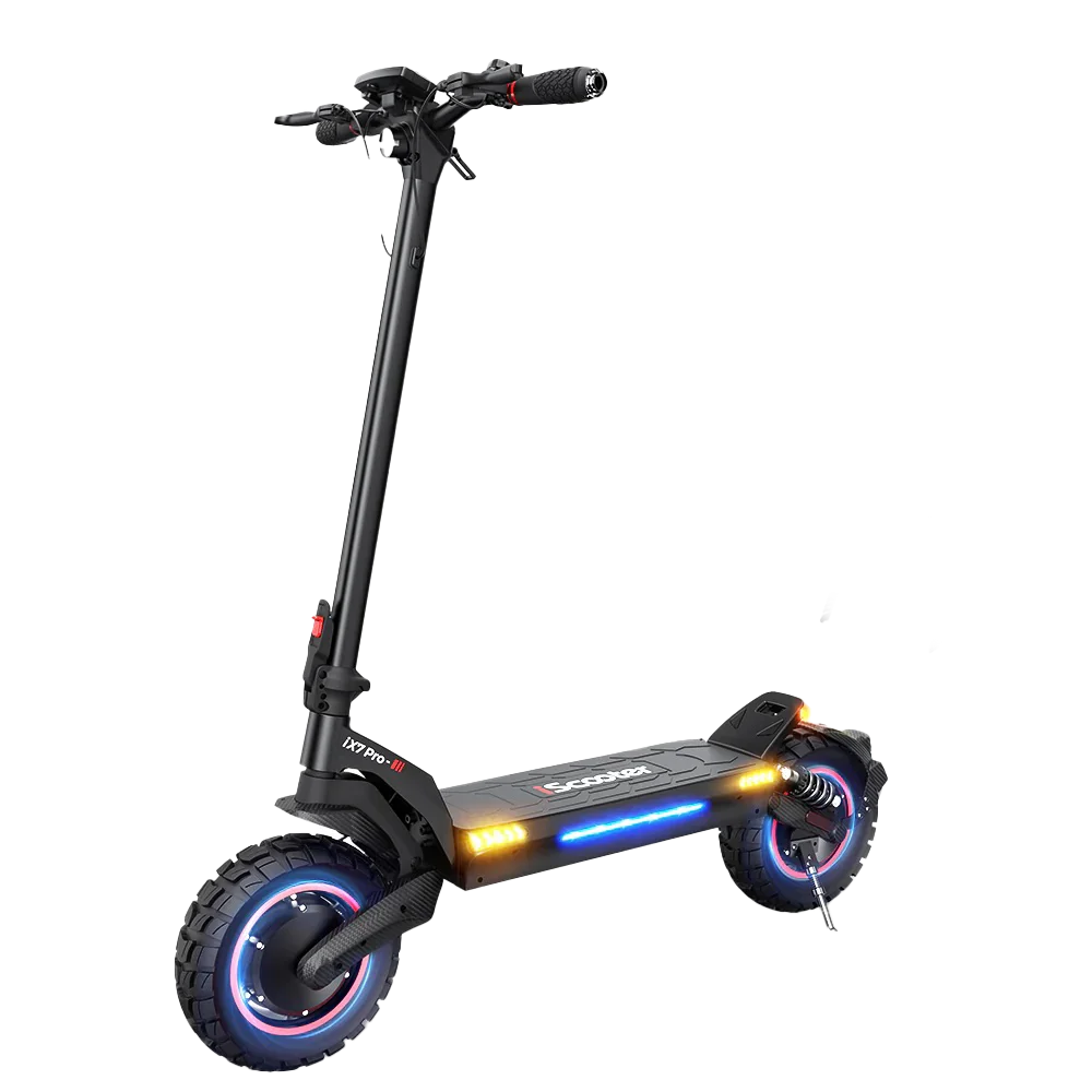 Iscooter Ix7 Pro Dual 2000W Elektroroller 48V 15,6Ah Batterie 10-Zoll All-Terrain-Reifen Erweiterte Reichweite von 60 km