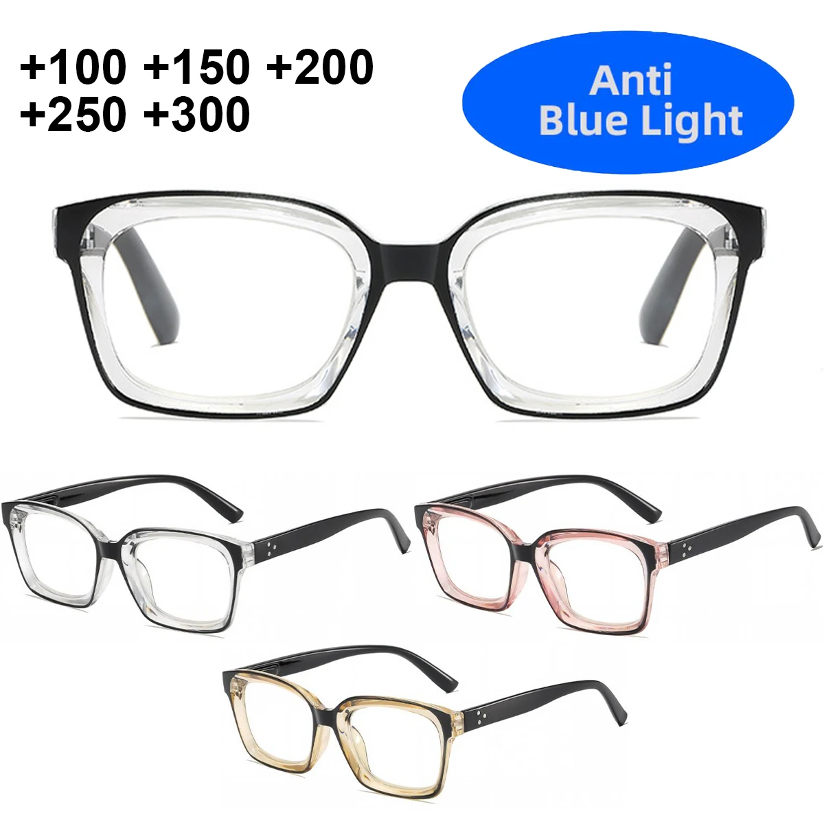 Anti Blue Light Reading Glasses Men Women Presbyopic Glasses +1.0 to +3.0 HD Readers Eye Protection Computer Eyewear L29