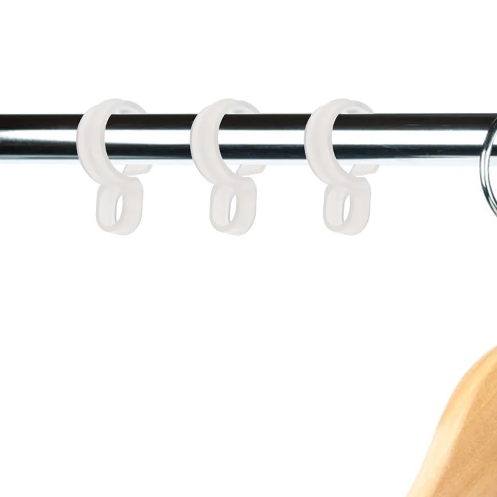 

20Pcs Windproof Clothes Hanger Hooks Strong Plastic Non Slip Fixing Buckle for Home Laundry Bathroom Balcony Practical